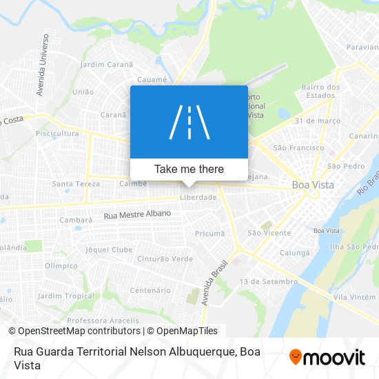 Rua Guarda Territorial Nelson Albuquerque map