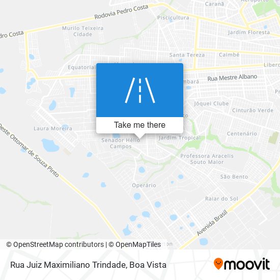 Mapa Rua Juiz Maximiliano Trindade