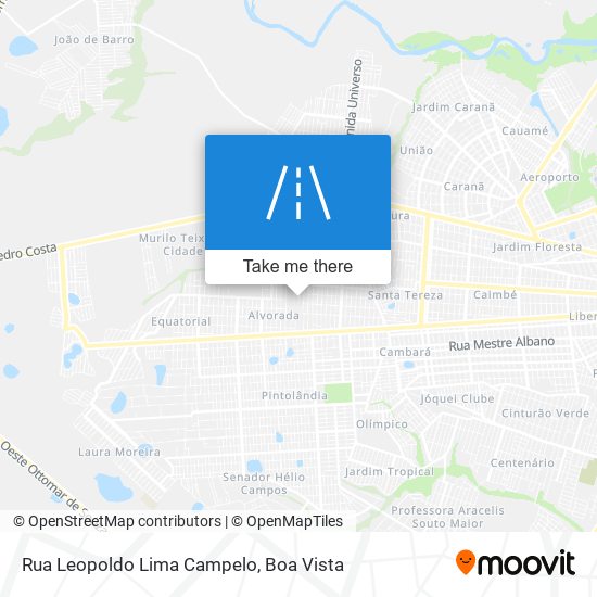 Mapa Rua Leopoldo Lima Campelo