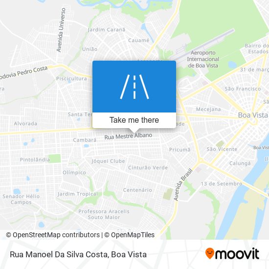 Mapa Rua Manoel Da Silva Costa