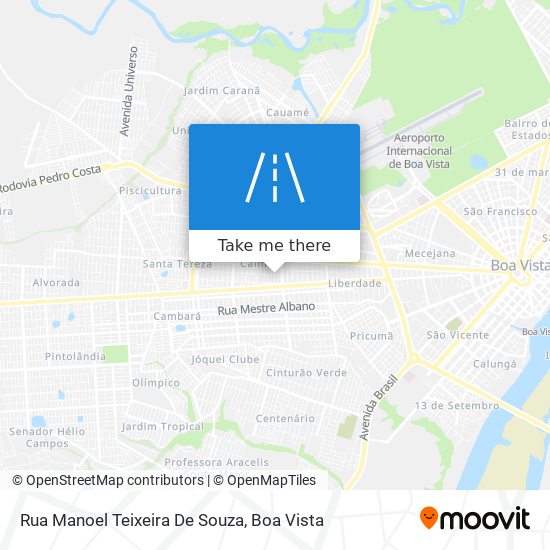 Mapa Rua Manoel Teixeira De Souza