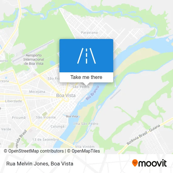Rua Melvin Jones map