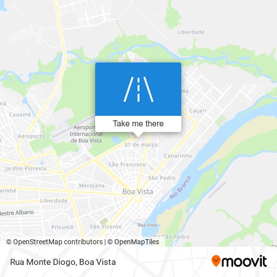 Mapa Rua Monte Diogo