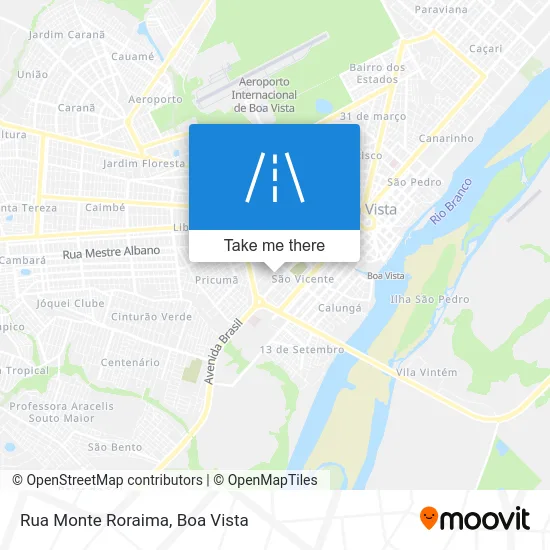 Rua Monte Roraima map