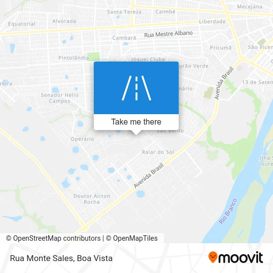 Rua Monte Sales map