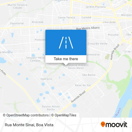 Rua Monte Sinai map