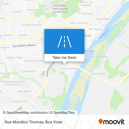 Rua Mundico Thomas map