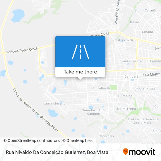 Mapa Rua Nivaldo Da Conceição Gutierrez