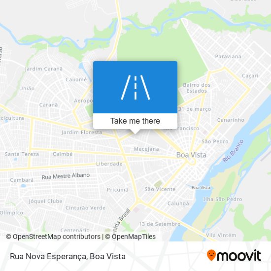 Rua Nova Esperança map