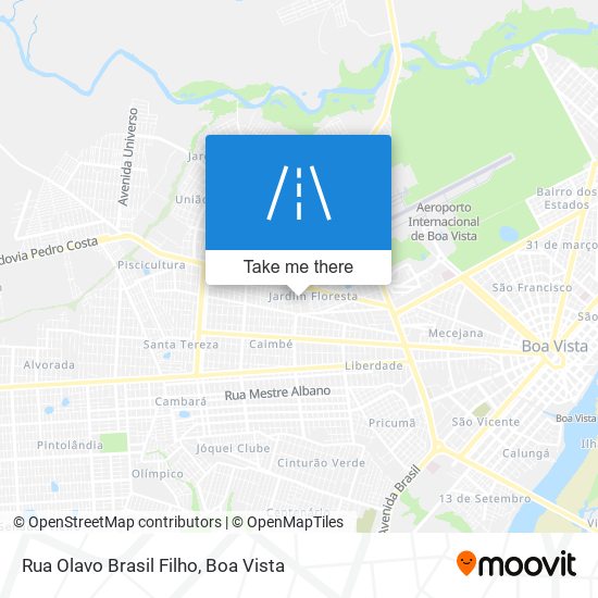 Mapa Rua Olavo Brasil Filho