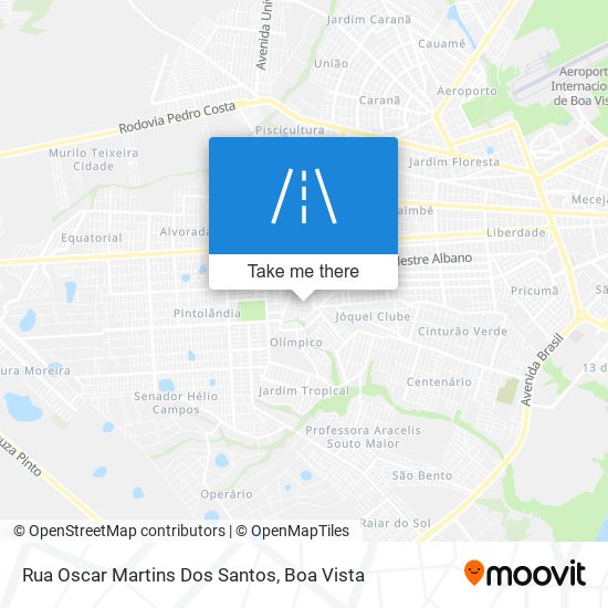 Mapa Rua Oscar Martins Dos Santos