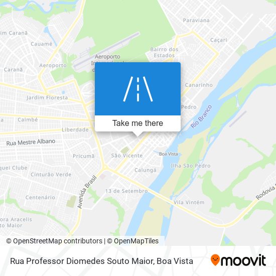 Mapa Rua Professor Diomedes Souto Maior