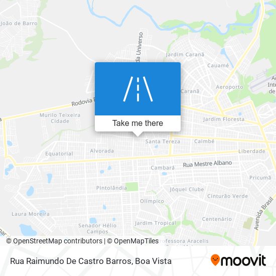 Mapa Rua Raimundo De Castro Barros