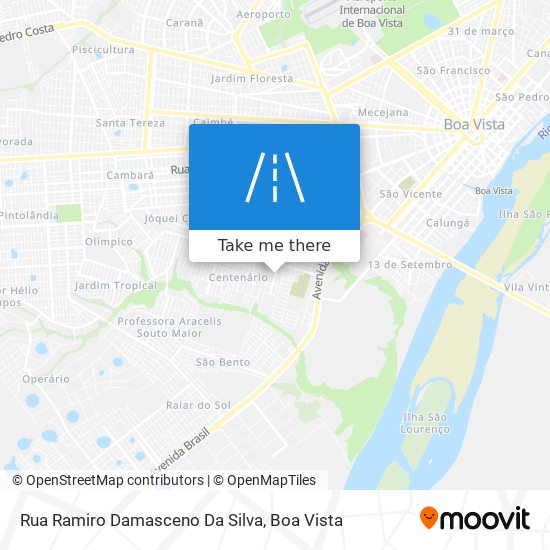 Rua Ramiro Damasceno Da Silva map