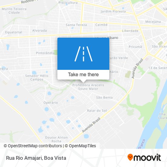 Mapa Rua Rio Amajari