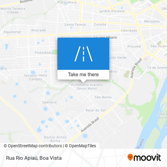 Mapa Rua Rio Apiaú