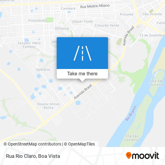 Mapa Rua Rio Claro