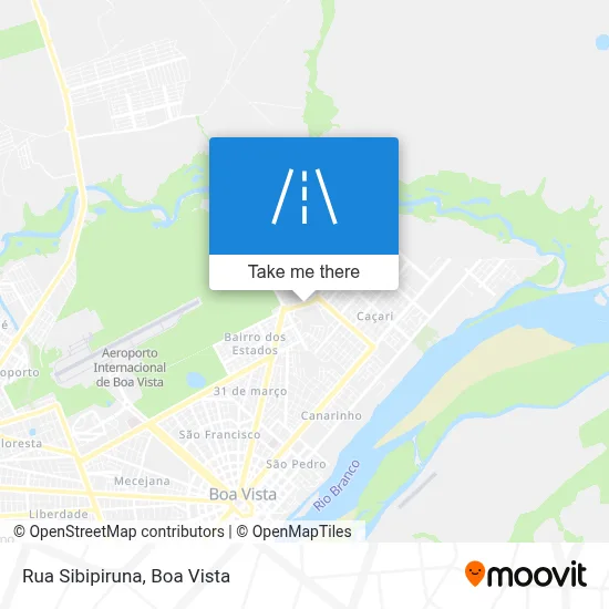 Rua Sibipiruna map