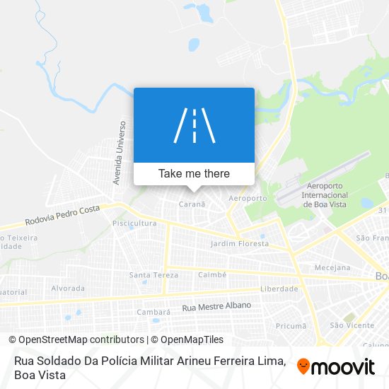 Rua Soldado Da Polícia Militar Arineu Ferreira Lima map