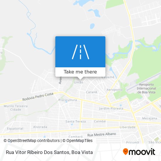 Mapa Rua Vitor Ribeiro Dos Santos