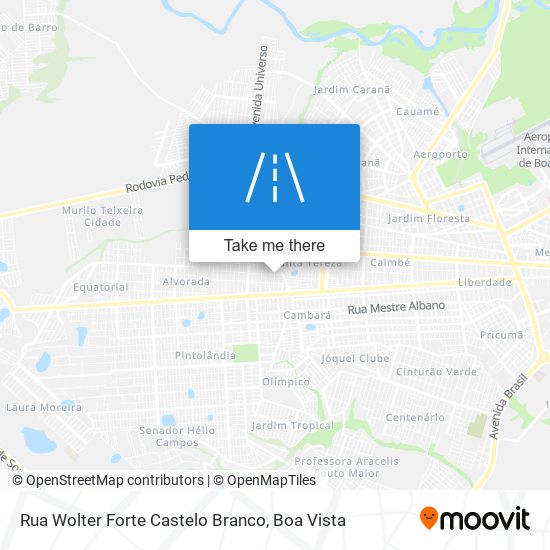 Mapa Rua Wolter Forte Castelo Branco