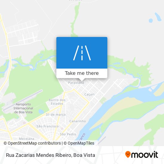 Mapa Rua Zacarias Mendes Ribeiro