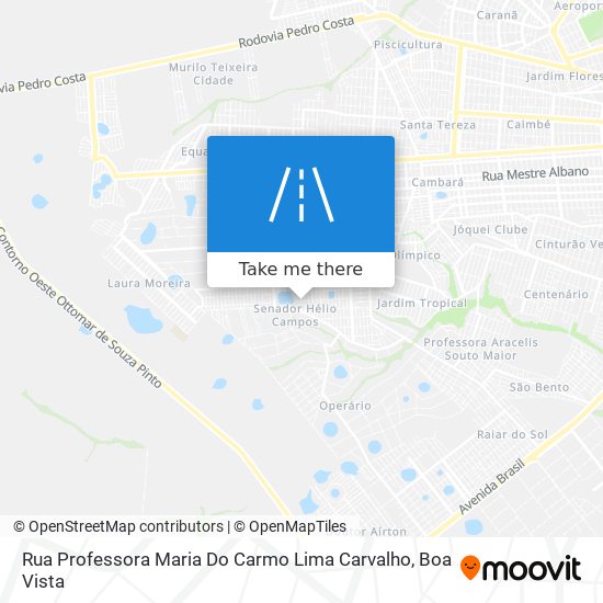 Mapa Rua Professora Maria Do Carmo Lima Carvalho