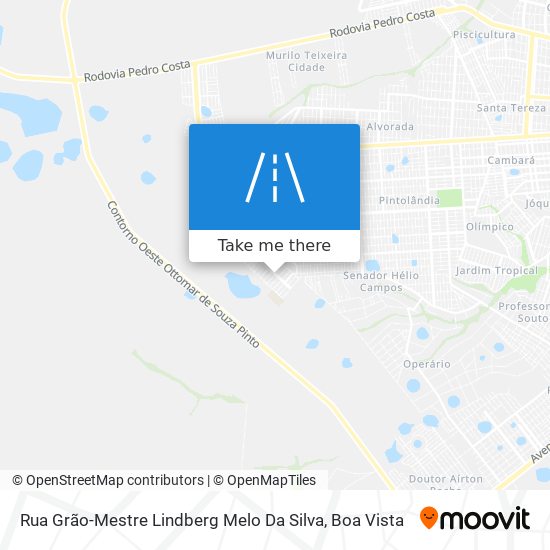 Mapa Rua Grão-Mestre Lindberg Melo Da Silva
