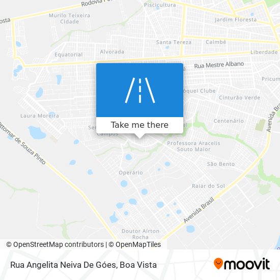 Mapa Rua Angelita Neiva De Góes