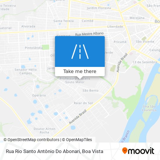 Rua Rio Santo Antônio Do Abonari map