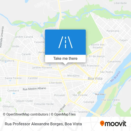 Rua Professor Alexandre Borges map