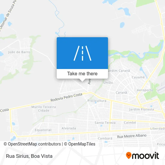 Rua Sirius map