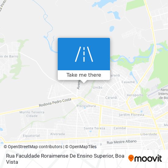 Mapa Rua Faculdade Roraimense De Ensino Superior