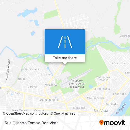 Rua Gilberto Tomaz map