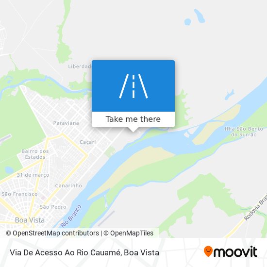 Via De Acesso Ao Rio Cauamé map