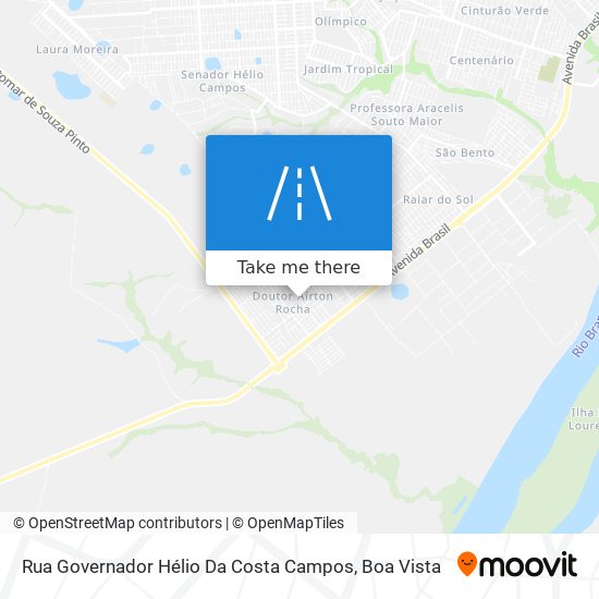 Mapa Rua Governador Hélio Da Costa Campos