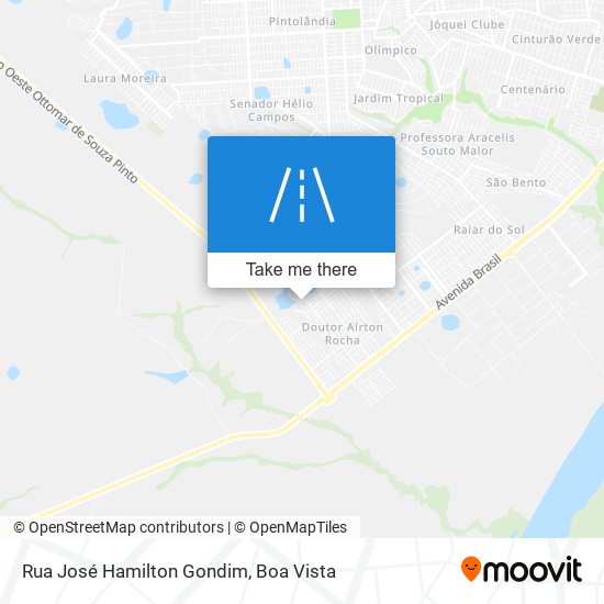 Mapa Rua José Hamilton Gondim