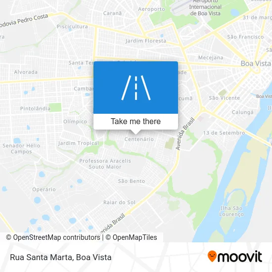 Rua Santa Marta map