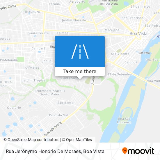 Rua Jerônymo Honório De Moraes map