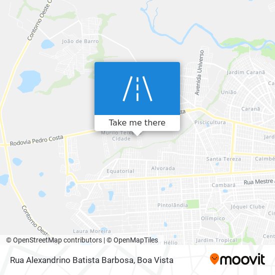 Mapa Rua Alexandrino Batista Barbosa