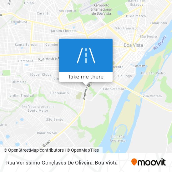 Mapa Rua Verissimo Gonçlaves De Oliveira