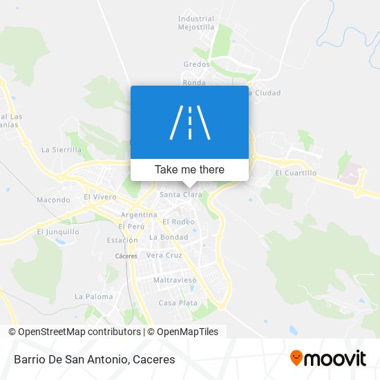 Barrio De San Antonio map