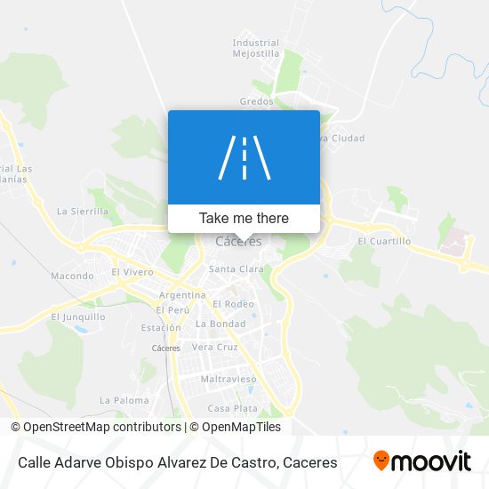 mapa Calle Adarve Obispo Alvarez De Castro