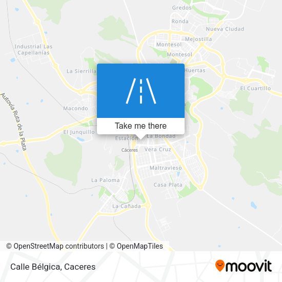 Calle Bélgica map