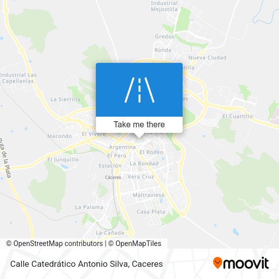 Calle Catedrático Antonio Silva map