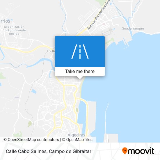 Calle Cabo Salines map