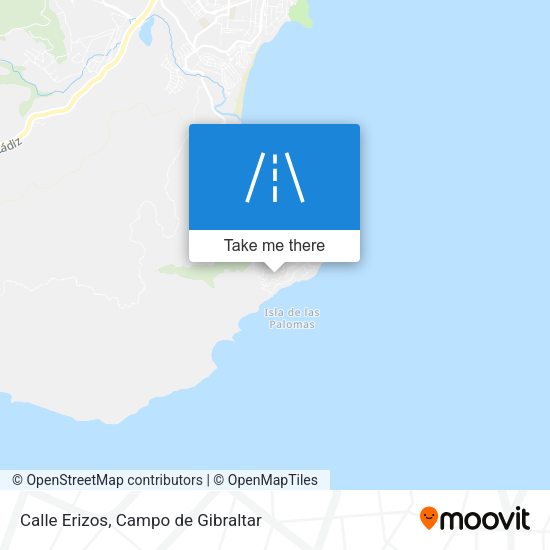 Calle Erizos map