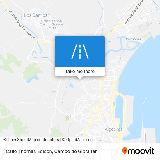 Calle Thomas Edison map
