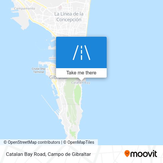 Catalan Bay Road map