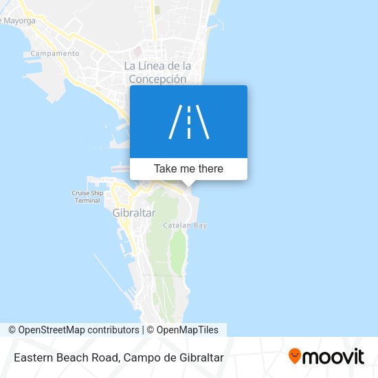 Eastern Beach Road map